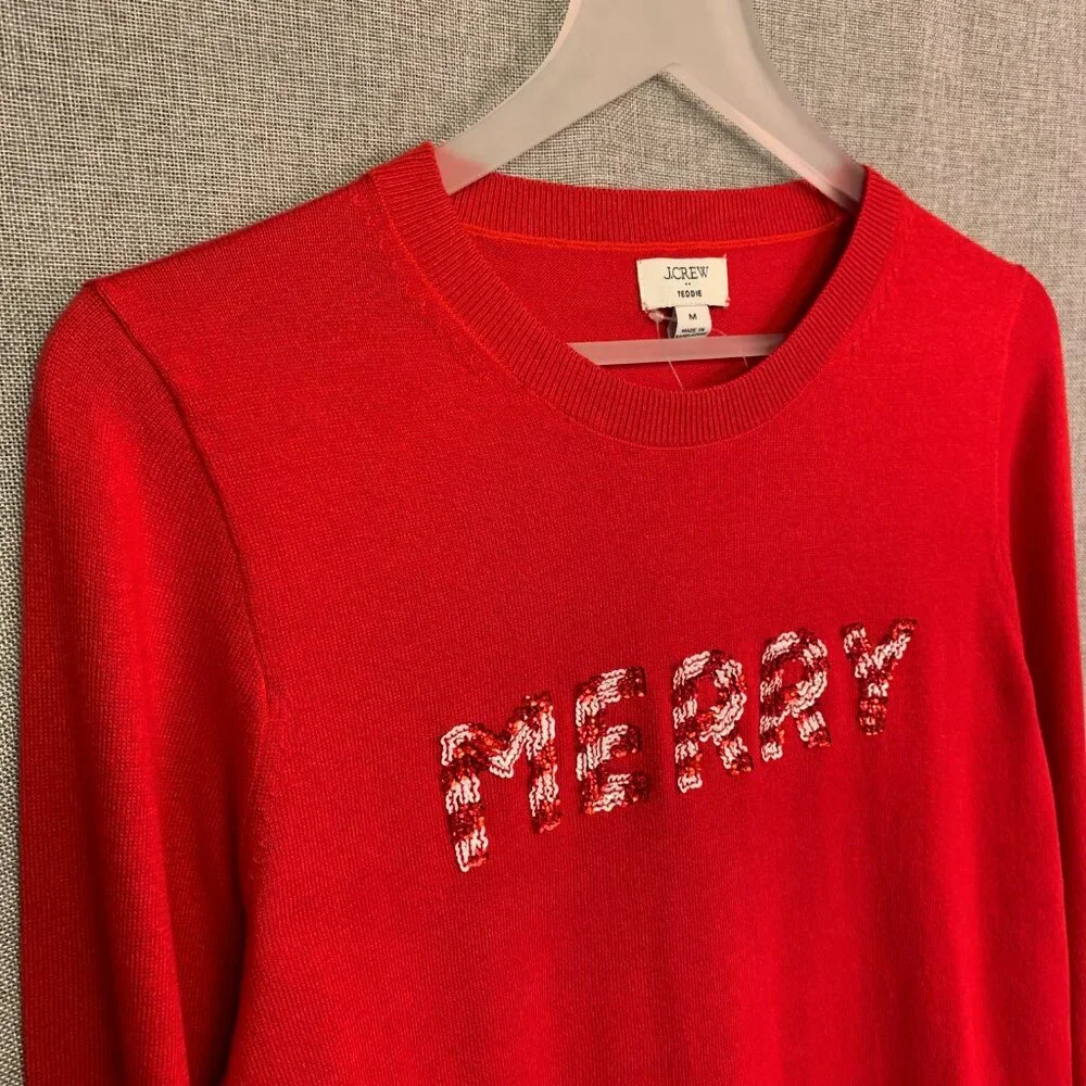 Sale Now - J.Crew Teddie sweater Sequenced 